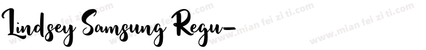 Lindsey Samsung Regu字体转换